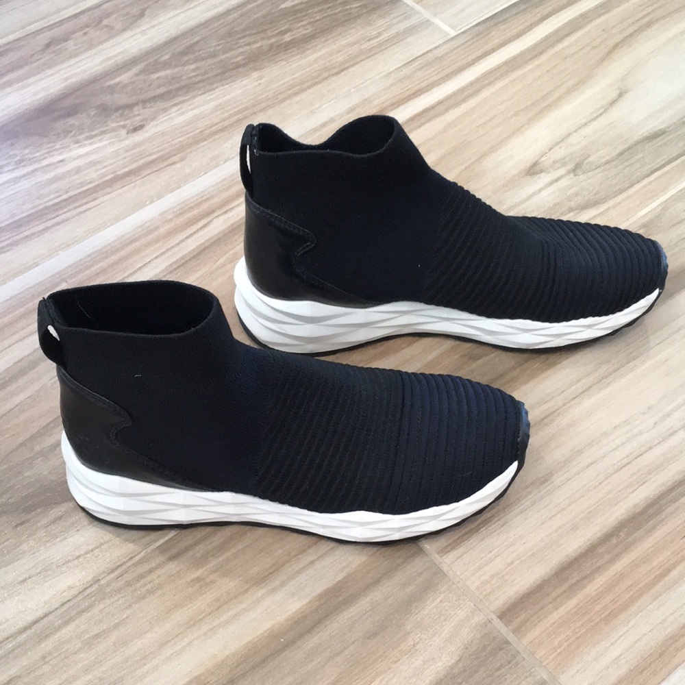 ASH Black Striped Sock Sneaker Size 37